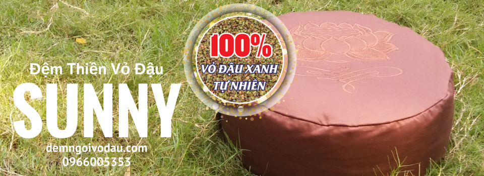 Đệm ngồi thiền vỏ đậu SUNNY
