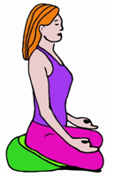 Tư thế ngồi thiền- ngồi trên bồ đoàn