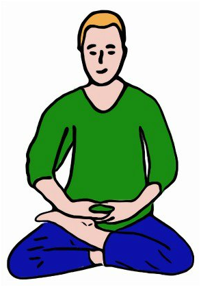 Tư thế ngồi thiền - tư thế bán già