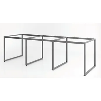 Cụm chân bàn sắt 6 chổ ngồi chữ nhật C6K25