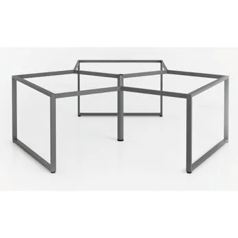 Cụm chân bàn sắt 3 chổ ngồi chữ nhật C3K25