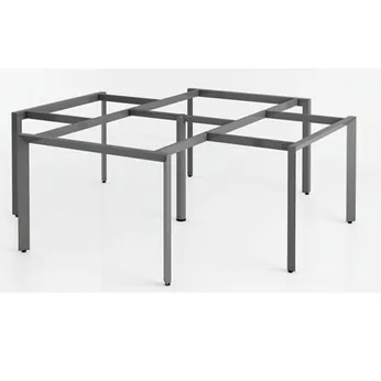 Cụm chân bàn sắt 4 chổ ngồi chân tam giác G4TG