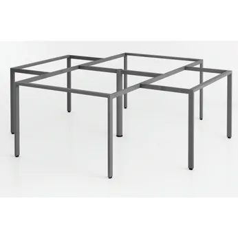 Cụm chân bàn sắt 4 chổ ngồi chữ nhật G4U25