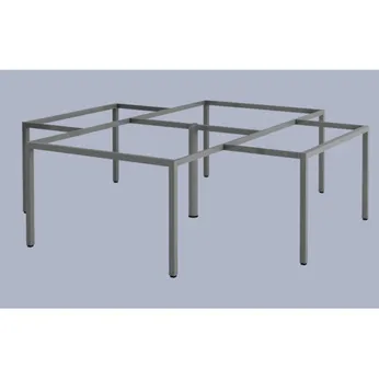 Cụm chân bàn sắt 4 chổ ngồi chân vuông G4U4