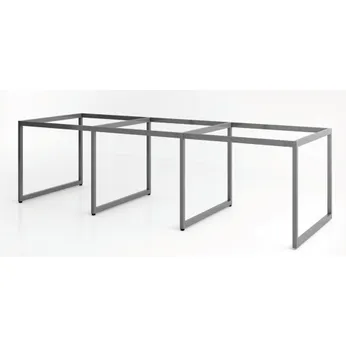 Cụm chân bàn sắt 6 chổ ngồi chân vuông C6K4