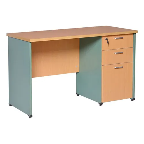 Bàn nhân viên hộc liền mặt 140cm  SV140HL3D