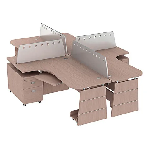 Cụm Bàn Làm Việc Có Vách Ngăn UNMD02CS3