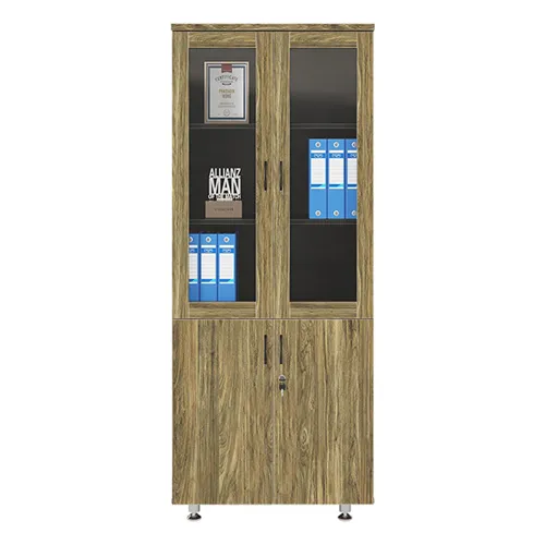 Tủ tài liệu cao gỗ công nghiệp cánh kính BRI1960KG