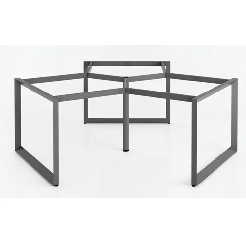 Cụm chân bàn sắt 3 chổ ngồi chân tam giác C3TGK