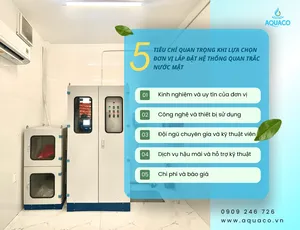 5 tiêu chí quan trọng khi lựa chọn đơn vị lắp đặt hệ thống quan trắc nước mặt