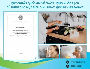 QUY CHUẨN QUỐC GIA VỀ CHẤT LƯỢNG NƯỚC SẠCH SỬ DỤNG CHO MỤC ĐÍCH SINH HOẠT: QCVN 01-1:2024/BYT