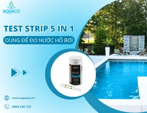 TEST STRIP 5 IN 1: DÙNG ĐỂ ĐO NƯỚC HỒ BƠI