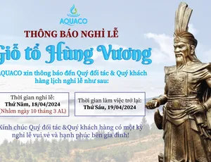 Thông báo nghỉ lễ Giổ tổ Hùng Vương