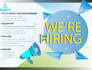 TUYỂN GẤP NHÂN VIÊN KINH DOANH THỊ TRƯỜNG KHU VỰC MIỀN BẮC THÁNG 5/2024