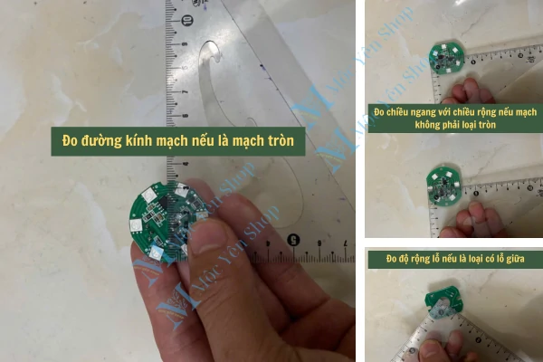 Đo chính xác kích thước (đường kính) bo mạch