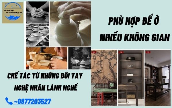 Thác được chế tác hoàn toàn từ bàn tay Nghệ Nhân