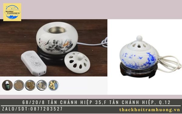 lư đốt trầm bằng điện với các hoa văn đẹp mắt lư đốt trầm bằng điện với các hoa văn đẹp mắt