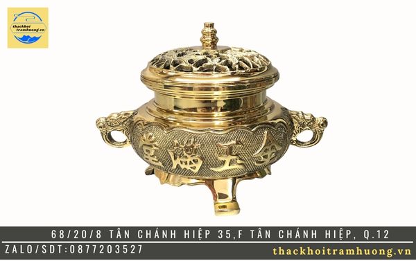 lư xông trầm bằng đồng lư xông trầm bằng đồng