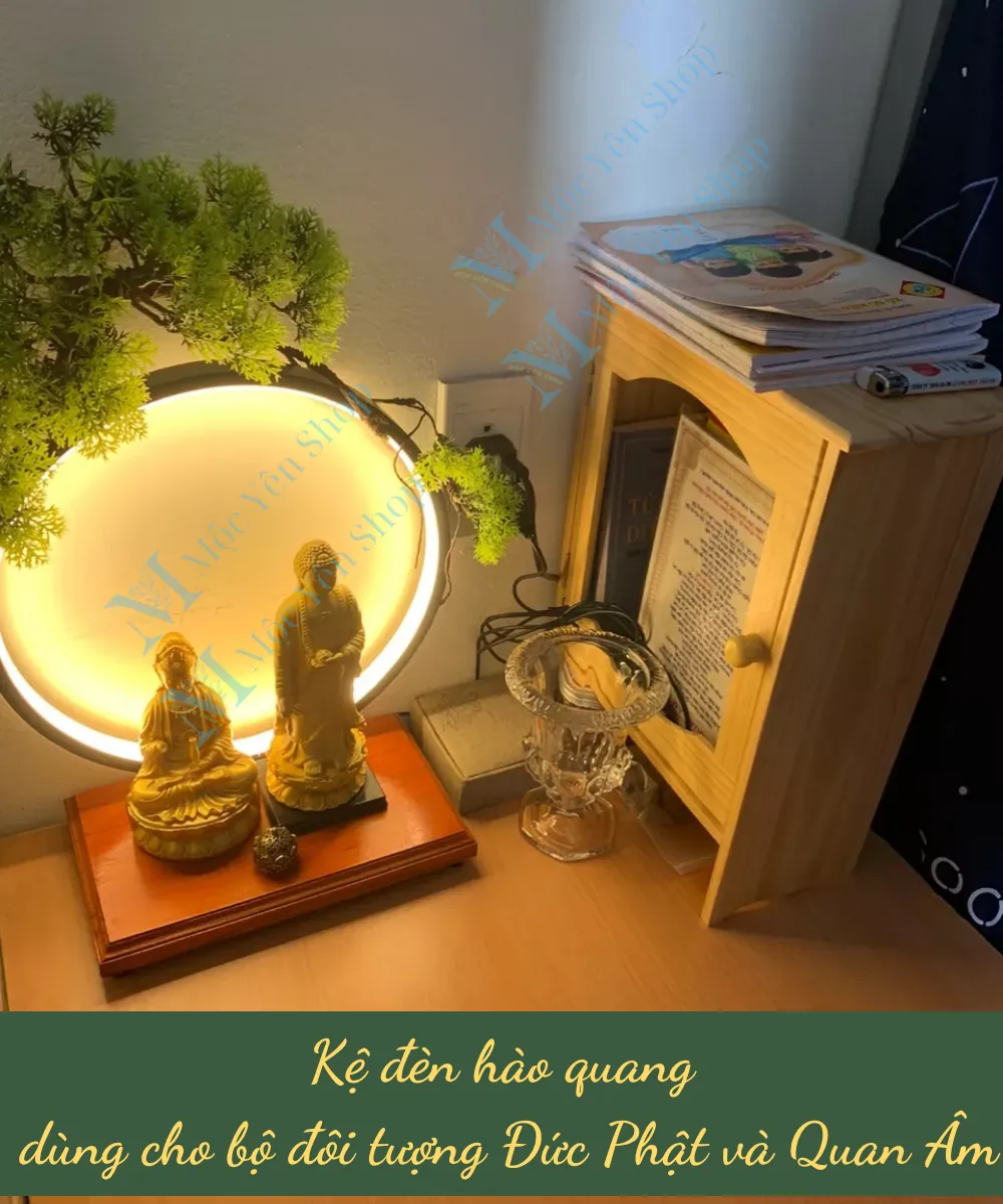 Kệ đèn hào quang dùng cho tượng Đức Phật và tượng Quan Âm
