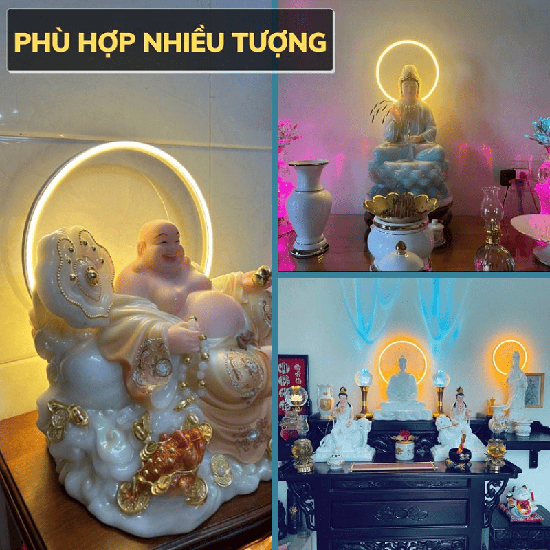 đèn hào quang neon với ánh sáng hài hòa, dễ lắp đặt, độ bền cao