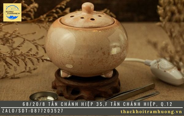 Lư điện đốt trầm dùng cho bột trầm hương Lư điện đốt trầm dùng cho bột trầm hương