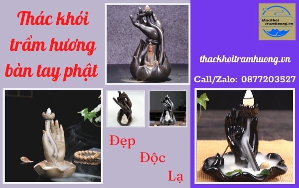 thác khói trầm hương hình bàn tay phật thác khói trầm hương hình bàn tay phật