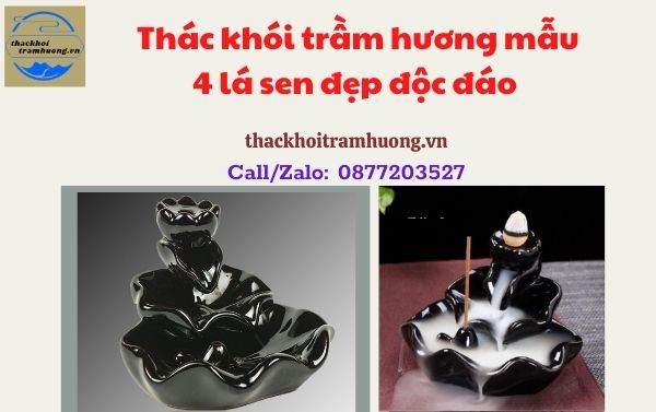 thác khói trầm hương 4 lá sen đẹp thác khói trầm hương 4 lá sen đẹp