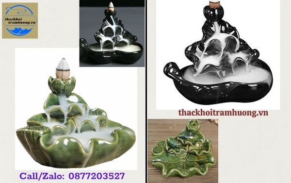 thác khói trầm hương 4 lá sen thác khói trầm hương 4 lá sen