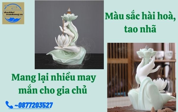 thác khói trầm hương bàn tay ngọc nâng hoa sen mang lại nhiều may mắn tài lộc thác khói trầm hương bàn tay ngọc nâng hoa sen mang lại nhiều may mắn tài lộc