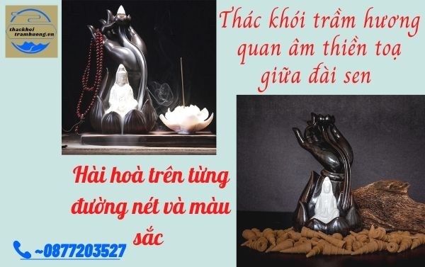 thác khói trầm hương quan âm tạo thiền giữa đài sen đẹp mắt thác khói trầm hương quan âm tạo thiền giữa đài sen đẹp mắt