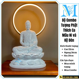 Tượng Phật Bổn Sư Thích Ca Mâu Ni Ngồi Thiền Bằng Composite Cao Cấp