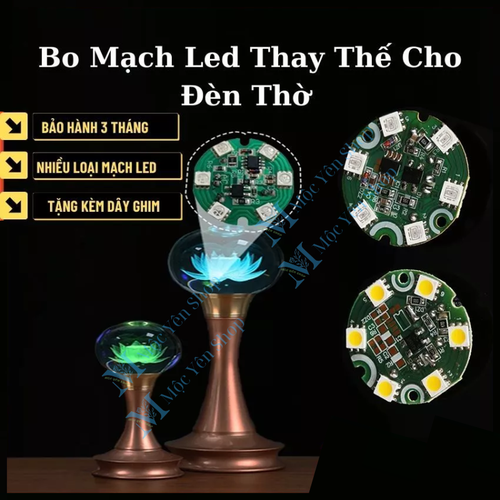 Bo Mạch Led Thay Thế Cho Đèn Thờ – Nhiều Loại Mạch, Có Dây Ghim, Bảo Hành 3 Tháng