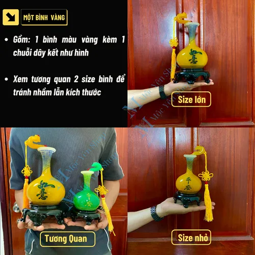 Cặp Lọ Bình An Như Ý – Phát Tài Phát Lộc Trang Trí Cao Cấp, Thu Hút Tài Lộc