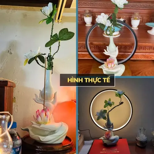 Bình Hoa Tay Phật Dùng Trang Trí Bàn Thờ Phật hoặc Decor Không Gian Thiền Định