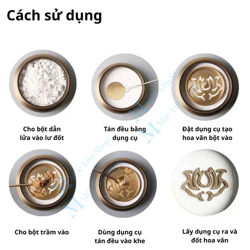 Bột Dẫn Lửa Đốt Trầm Bột Cao Cấp – Tro Nền Làm Thác Trầm Hương Đạo Phong Thủy, Đồ Thờ Cúng Cao Cấp (Hộp 60g)