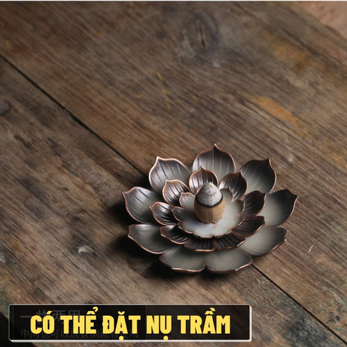 Đế Cắm Nhang Hình Hoa Sen 3 Tầng