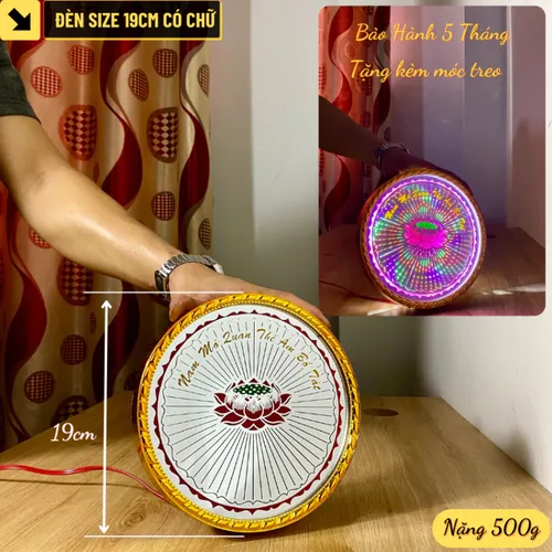 Đèn Hào Quang Cơ Hoa Sen Dùng Cho Tượng Phật Tượng Bồ Tát