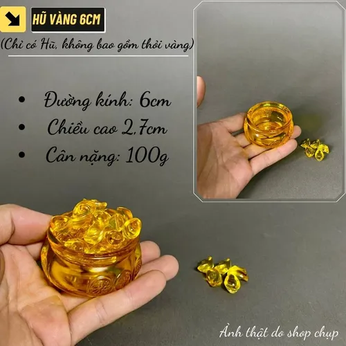 Hũ Vàng Thần Tài Pha Lê Cao Cấp – Tụ Bảo Bồn Lưu Ly Phong Thủy Nhiều Size