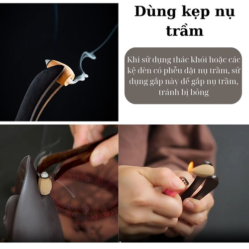 Kẹp Gắp Chén Trà Bằng Tre Tự Nhiên Cao Cấp – Kẹp Gắp Nụ Trầm Hương Đa Năng