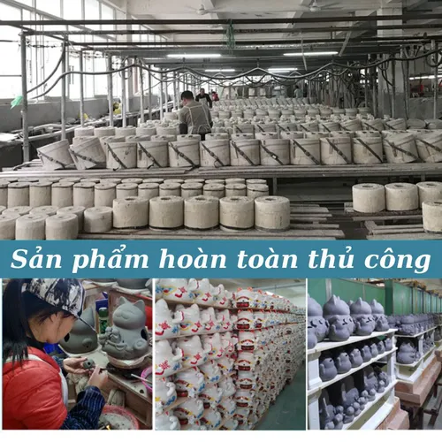 Mèo thần tài Mẫu Mèo Niên Niên Size 11inch( Dài 26, rộng 22, cao 27cm~ Nặng 3kg)~ Tặng phụ kiện