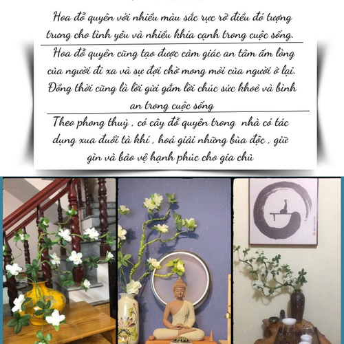 Nhánh Hoa Đỗ Quyên Thân Mềm Dùng Trang Trí Cao Cấp – Cành Hoa Giả Decor Bình Gốm, Kệ Đèn, Tiểu Cảnh Phong Cách Tối Giản