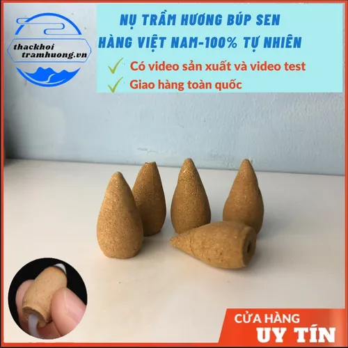 Hộp 45 Nụ trầm Búp Sen  khói ngược(HÀNG THỦ CÔNG)