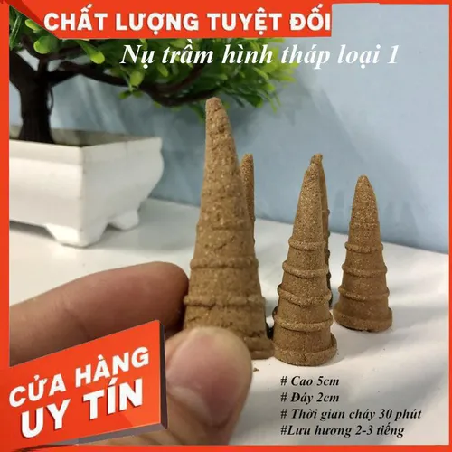 Hộp 30 Nụ trầm hương hình tháp  cao cấp