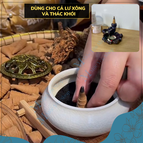 Hộp Nụ Trầm Hương Hình Tháp Tỏa Khói Ngược Cao Cấp – Nụ Trầm Xông Nhà Thơm Phòng, Khử Mùi, Đón Tài Lộc An Toàn Cho Sức Khỏe