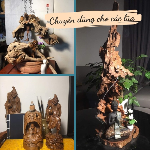 Đế Trụ Đồng Đặt Nhang Nụ Trầm Hương Cao Cấp – Phễu Đồng Đốt Nụ Trầm Khói Ngược