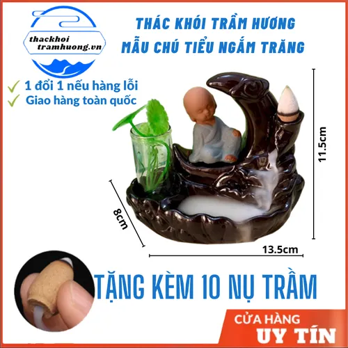 Thác khói trầm hương Thiền sư thưởng trăng
