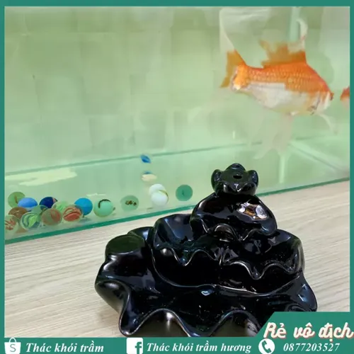 Thác khói trầm hương mẫu 4 Lá Sen 