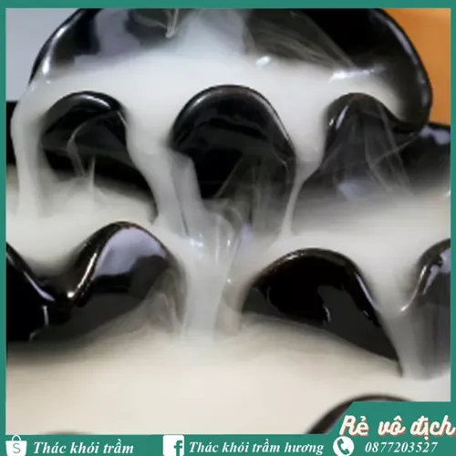 Thác khói trầm hương mẫu 4 Lá Sen 