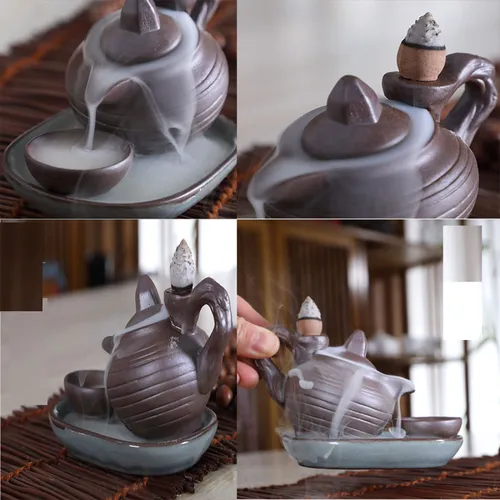 Thác Khói Trầm Hương Mẫu Ấm Trà