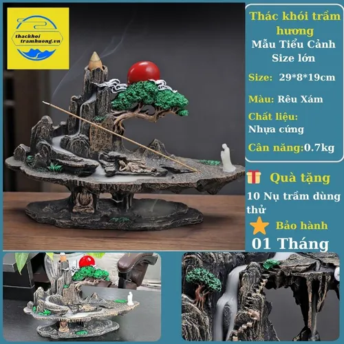 Thác khói trầm hương mẫu lớn